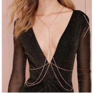 Nasty Gal Shimmer Body con dress